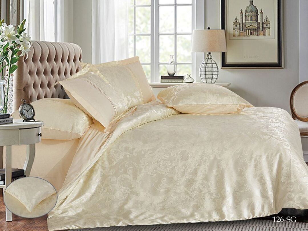 КПБ евро сатин-жаккард Satin Jacquard SG Клео <SG-126>